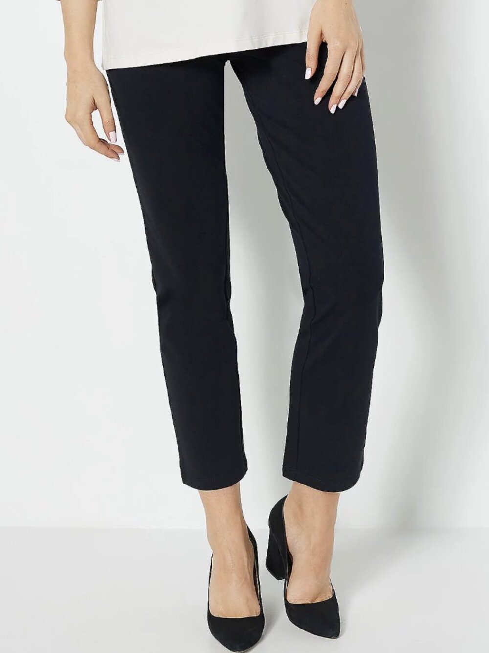 Susan Graver Weekend Petite Premium Stretch Slim Leg Pants  16574